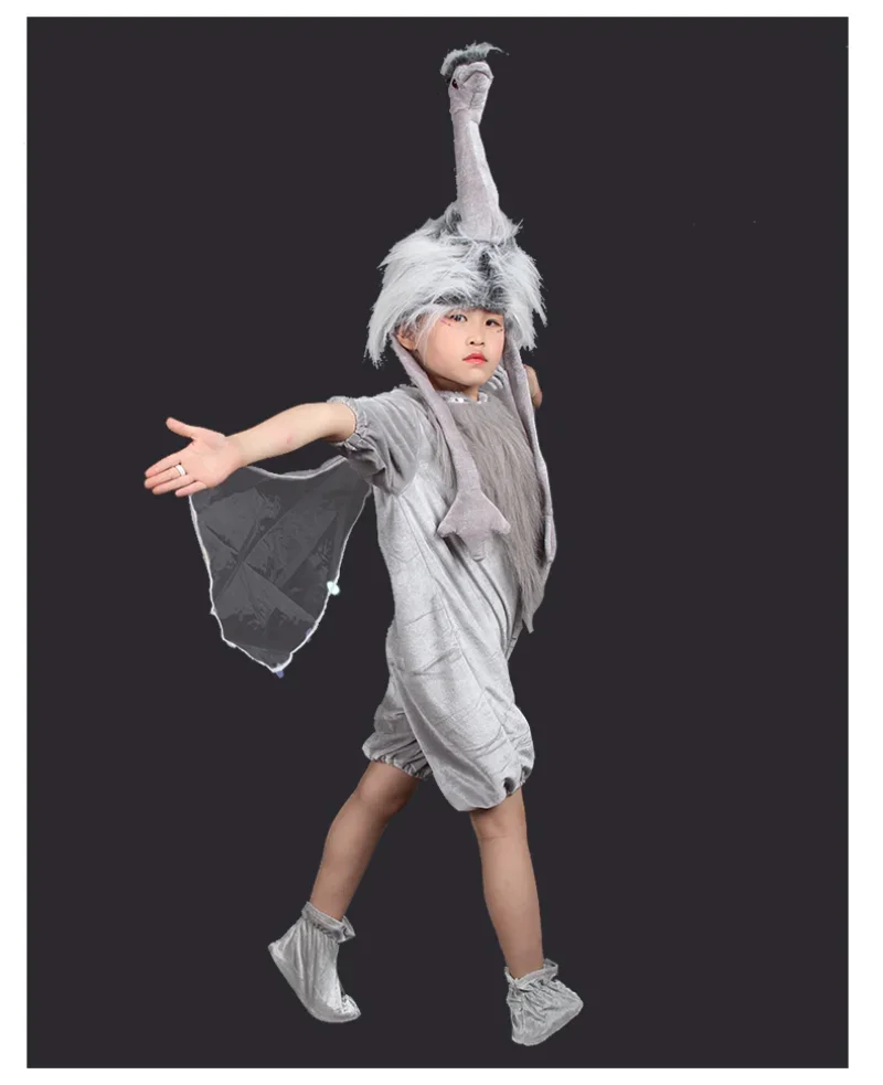 Kids Cosplay Costumes Ostrich Costume Cartoon Animal Bird Stage Costumes Children Purim Outfits Halloween Carnival Suit Gift