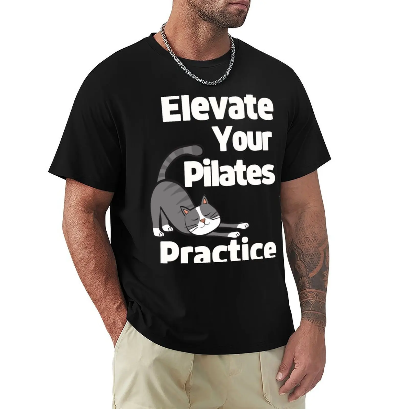 Club Pilates, Elevate Your Pilates Practice T-Shirt t shirts for man pack white T-Shirt