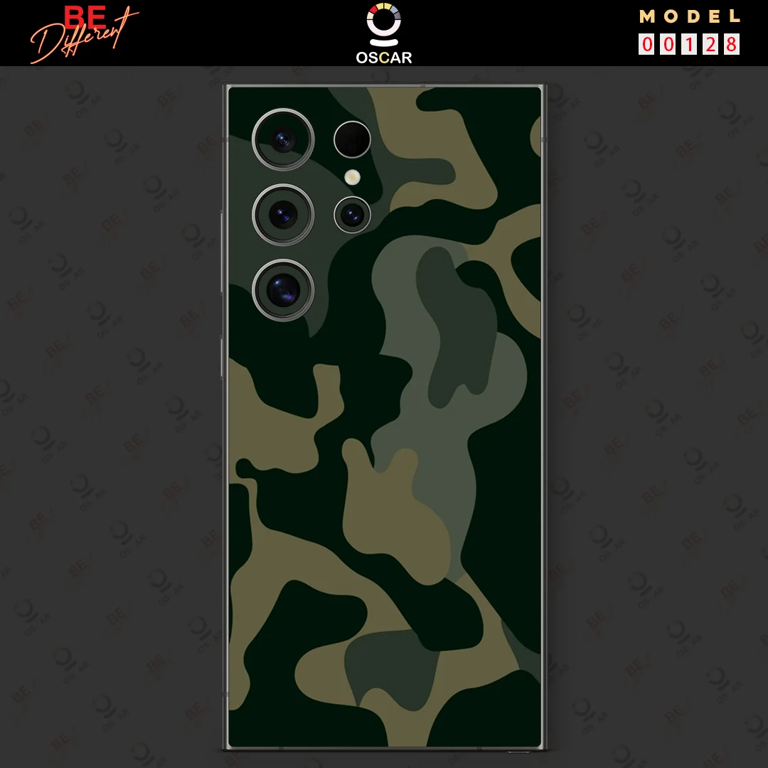 Camouflag Decal  Skin for Samsung Galaxy S26 S24 S23 S25 Ultra S21 S20 Note20ultra Back Screen Protector Cover Wrap Sticker