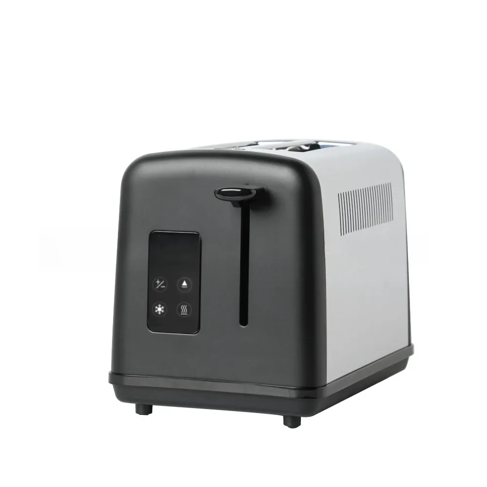 

Сенсорный тостер из нержавеющей стали на 2 тоста, 6-скоростной, бытовой, автоматический, компактный, для завтрака