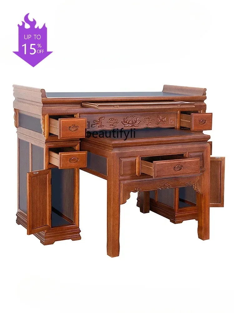 P3  Q Altar Household Buddha Shrine Household Bodhisattva Worship Table Modern Minimalist Buddha Table Chinese Style Desk