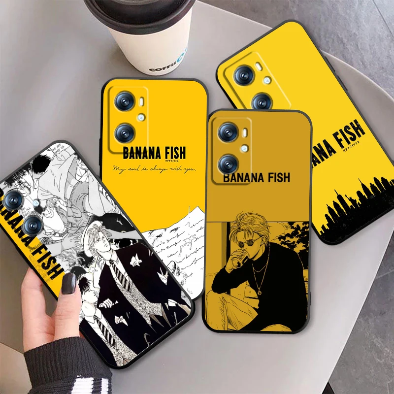 

Anime Banana Fish Comics For OPPO Find X6 X5 X3 A54S A5 A94 A16 A53S A57 A74 A72 A98 A78 A96 A9 5G Black Funda Phone Case