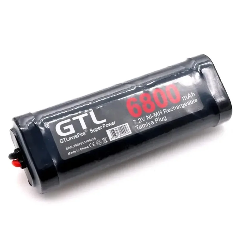 Batterie Nilaissée avec connecteurs Tamiya, 7.2V, 9800mAh, RC Car Truck, Bugibot Tank, Ni-MhBattery, Alimentation dîner grise, Nouveau