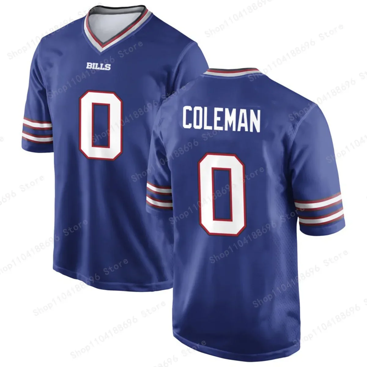 Custom American Jersey Royal Personalized Printed Team Name Number Adult Kids Breathable Athletic Fans Gift