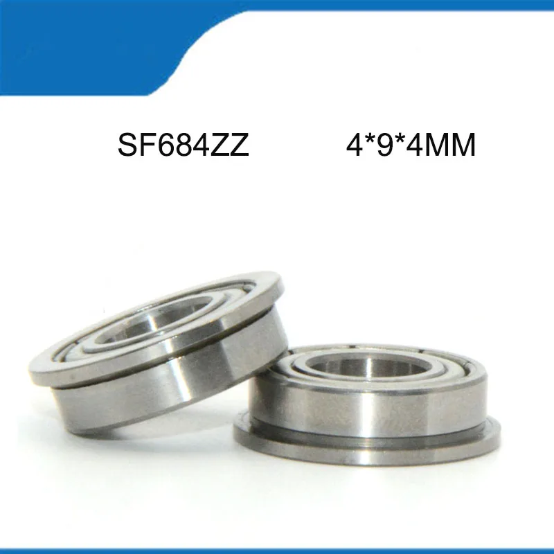 

10/20PCS SF684ZZ (4*9*4 MM) High Quality Stainless Steel SF684 Flange Ball Sealed Deep Groove Ball Bearing Shaft (ABEC-5)