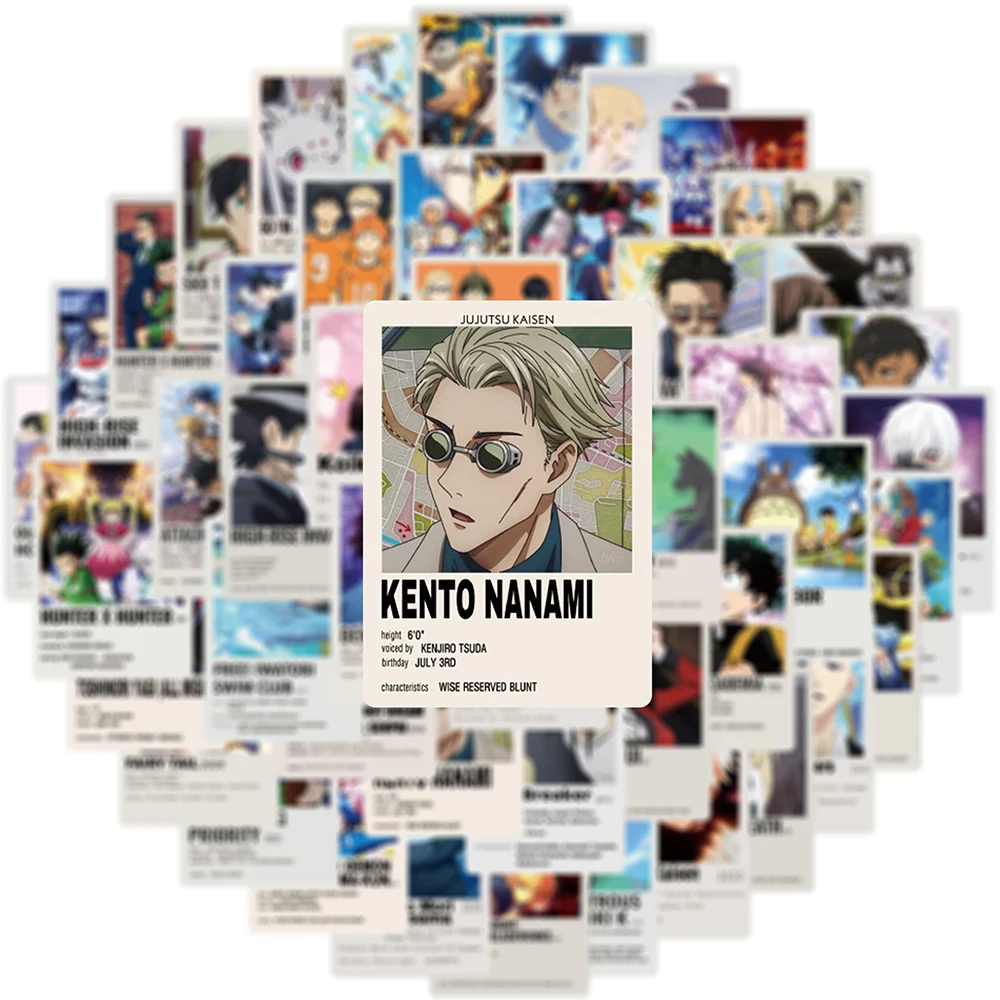 10/30/50ชิ้นผสมอะนิเมะ jujutsu Kaisen Attack ON Titan decals การ์ตูนของเล่นเด็กแล็ปท็อปโทรศัพท์ในรถยนต์จักรยานสติกเกอร์ตกแต่ง