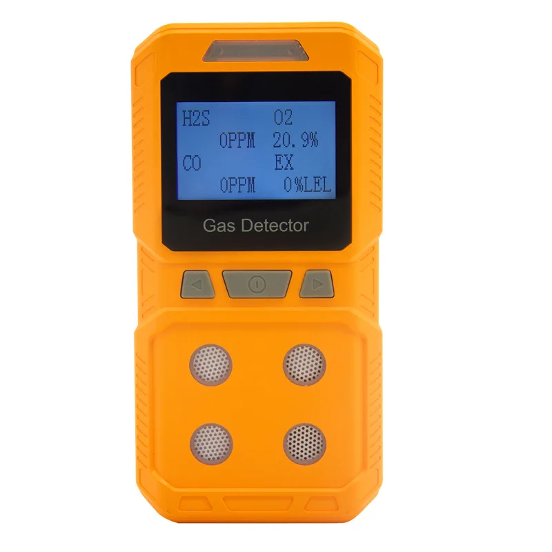 Compound Multi Gas Monitor, Handheld Four-in-One Gas Tester with Alarm Function