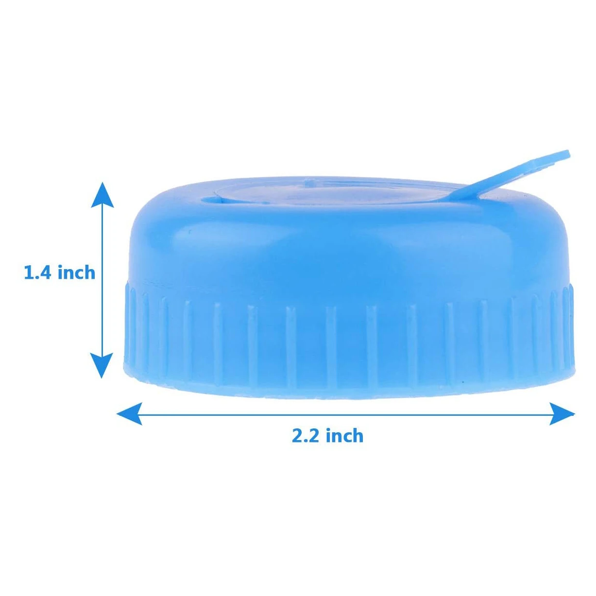 

A04R-Water Jug Cap 5 Pack Plastic Water Bottle Cap Blue Gallon Drinking Water Bottle Cap Replacement Bottle Tool Leak Free