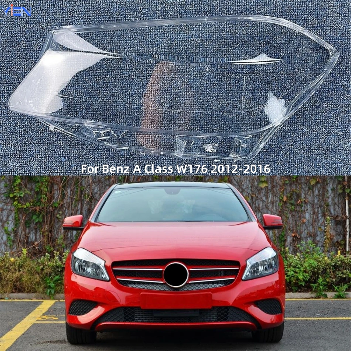 For Mercedes Benz A Class W176 A180 A200 A260 A45 AMG 2012 2013 2014 2015 2016 Car Interior Replacement Parts Head Lamp Cover