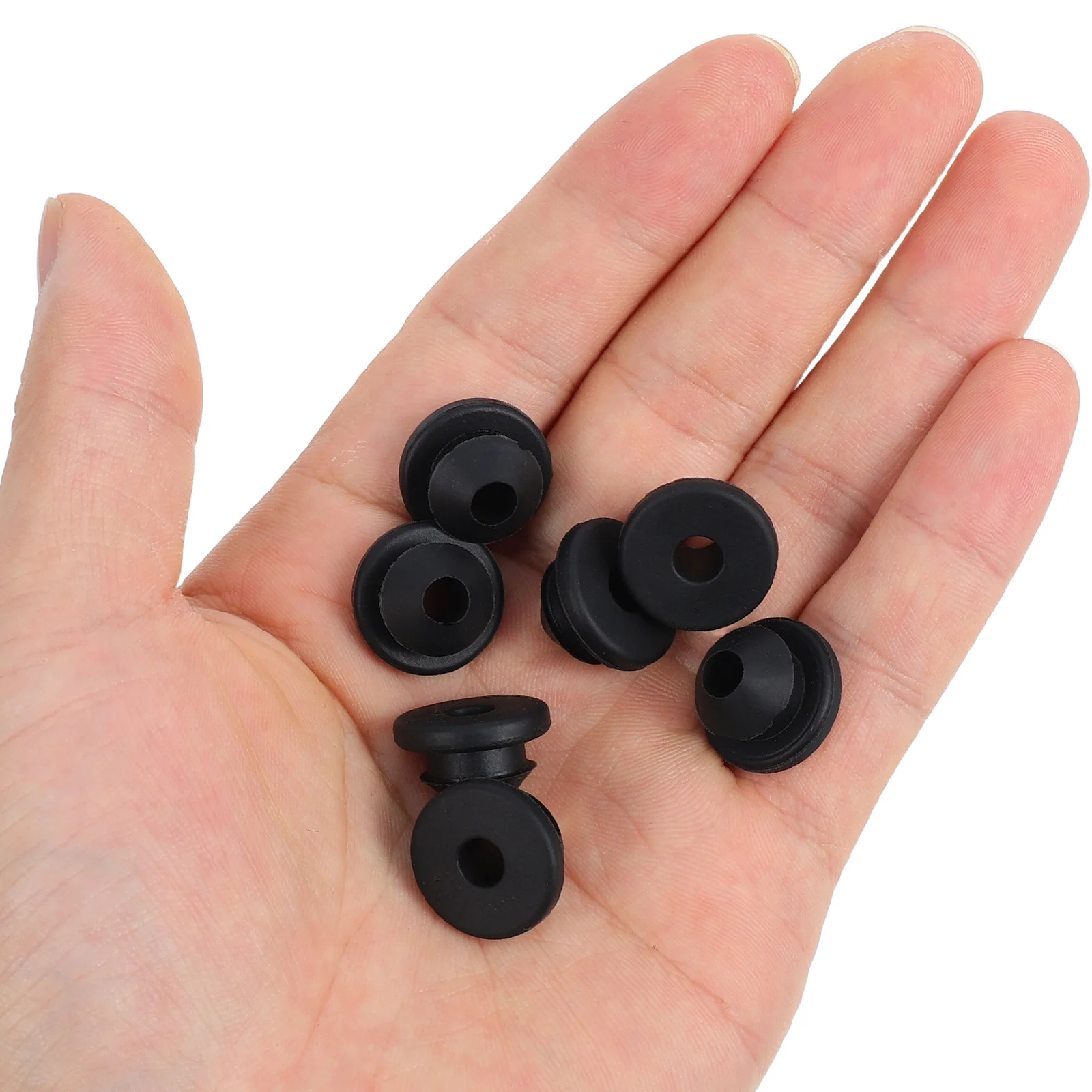 

100pcs Cable Grommet Rubber Sleeves 5.2Mm Hole Waterproof Uv Resistant For Metal Deck Railing Posts Cable Protection Hardware
