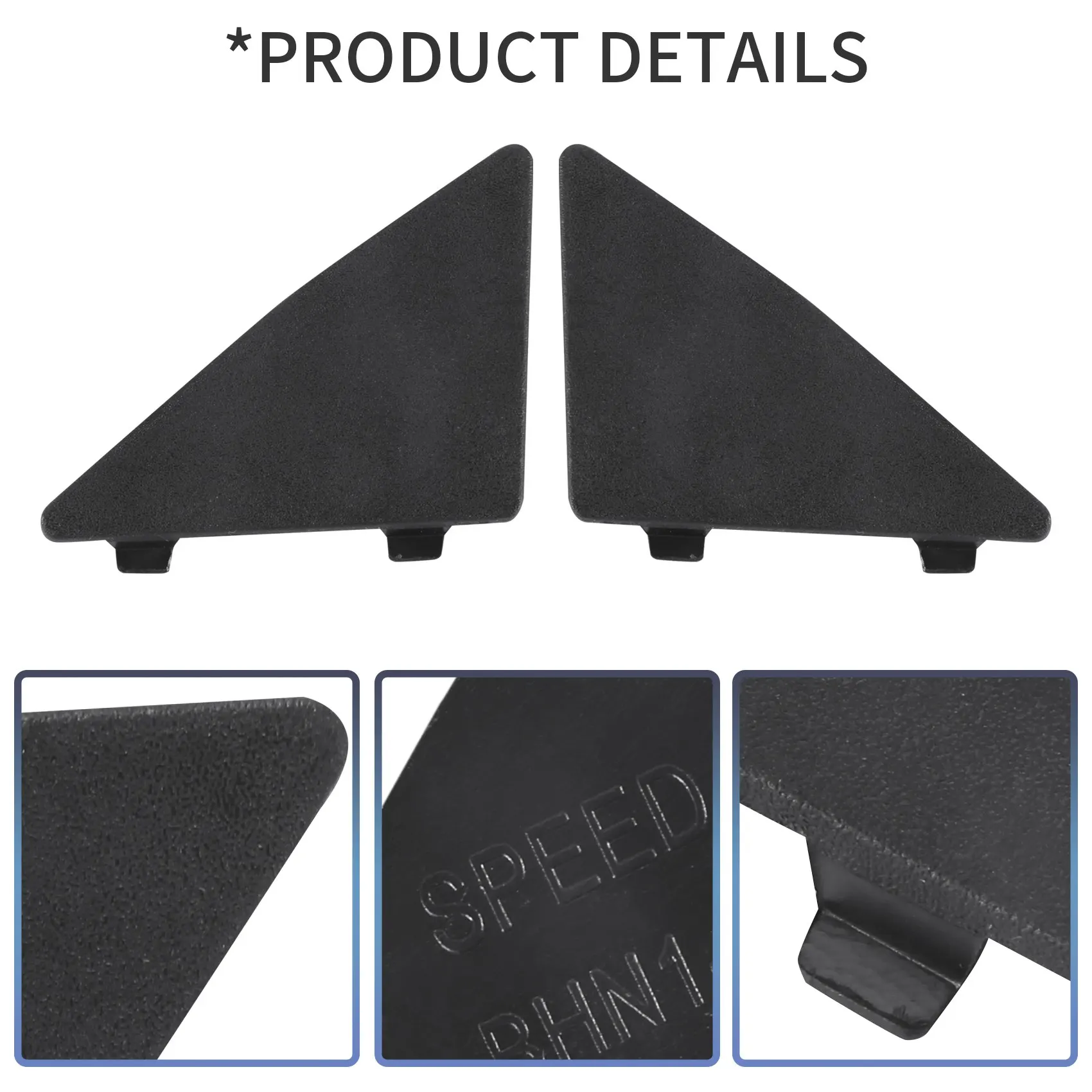 Parachoques delantero de coche, tapa embellecedora triangular para Mazda 3 Axela 2014-2016, BHN1-50-101, BHN1-50-102