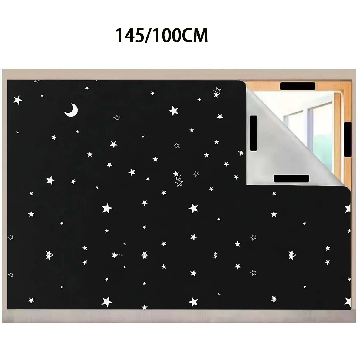 Blackout Curtains, Curtains Velcro, Operate, Durable Sturdy, Completely Indoor And Outdoor Living Rooms, And Dormitories