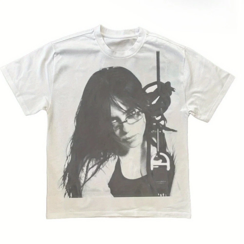 Men'S Billie E Retro Graphic Tee White Shirt Showcasing The Famous Billie E Image and Song Lyrics Quick-dry Polyester Tee