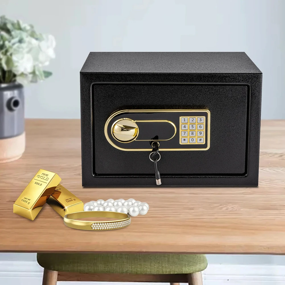 صندوق الأمان الرقمي المضاد للسرقة صندوق الأمان الإلكتروني صندوق الودائع الآمن للأعمال المنزلية والمكاتب والفنادق #5