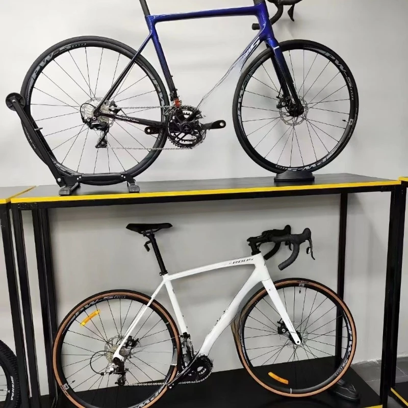 Bicycle double-layer parking rack, display rack, mountain bike road bike parking rack, shelf in store, continuous row storage