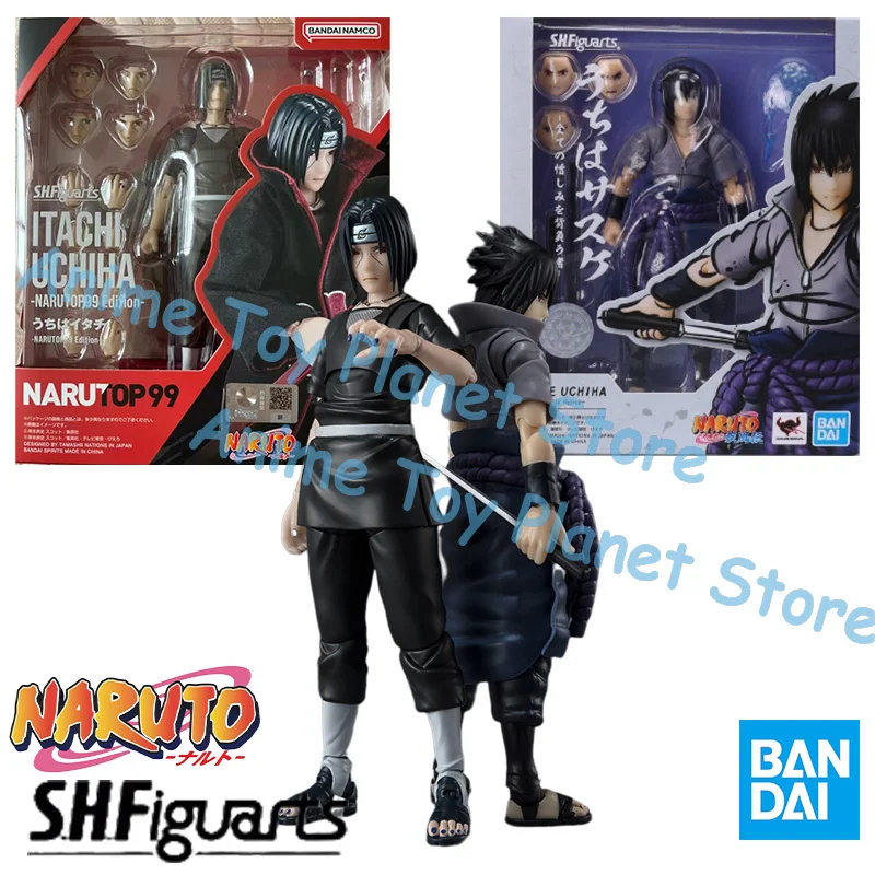 متوفر في المخزون بانداي SHF ناروتو ITACHI UCHIHA Narutop99 أطقم منمذجة أنيمي عمل مقاتلة الانتهاء نموذج الصندوق الأصلي لعبة هدية للطفل