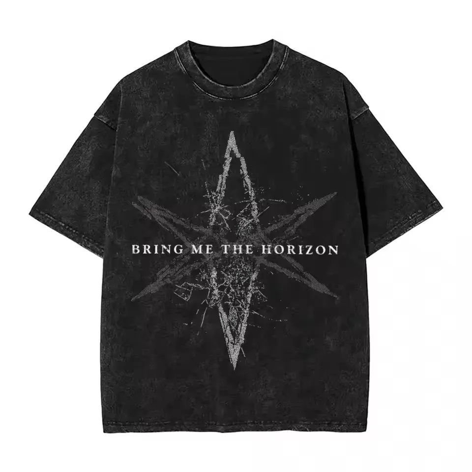 Nueva llegada, ropa para hombre, camiseta para hombre, camisetas gráficas, camiseta para hombre, Ropa Hombre Bring Me The Horizons, música rock