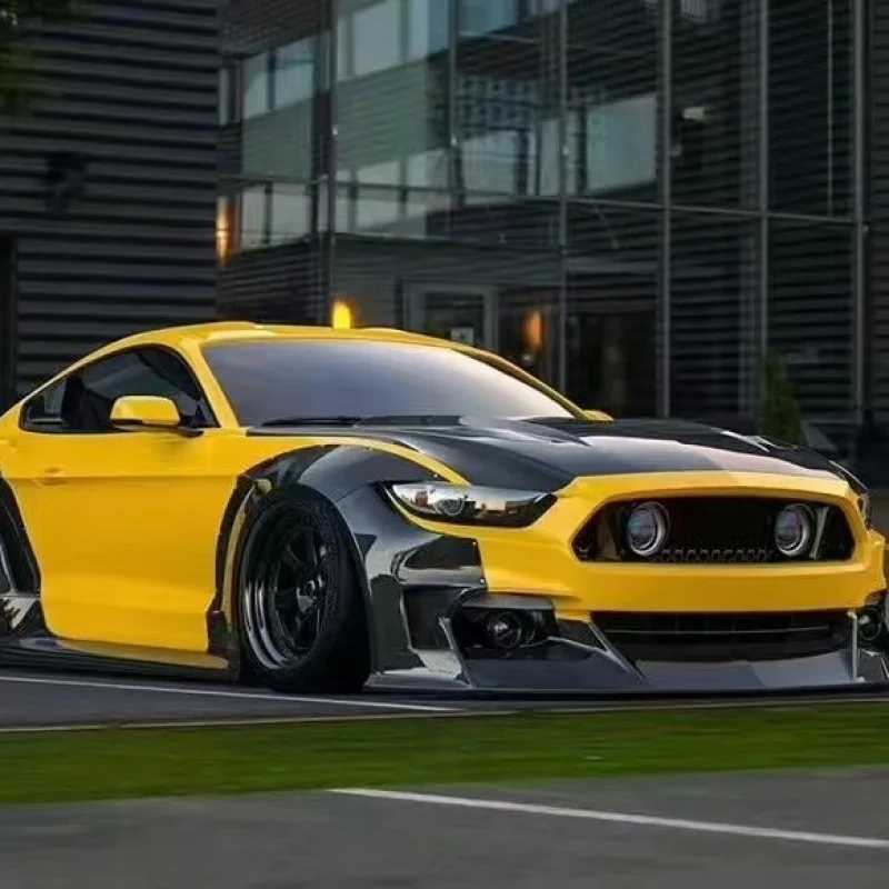

Suitable for 2015-2023 Ford Mustang modification CD-style - kit with front lip and wide-body rear spoiler