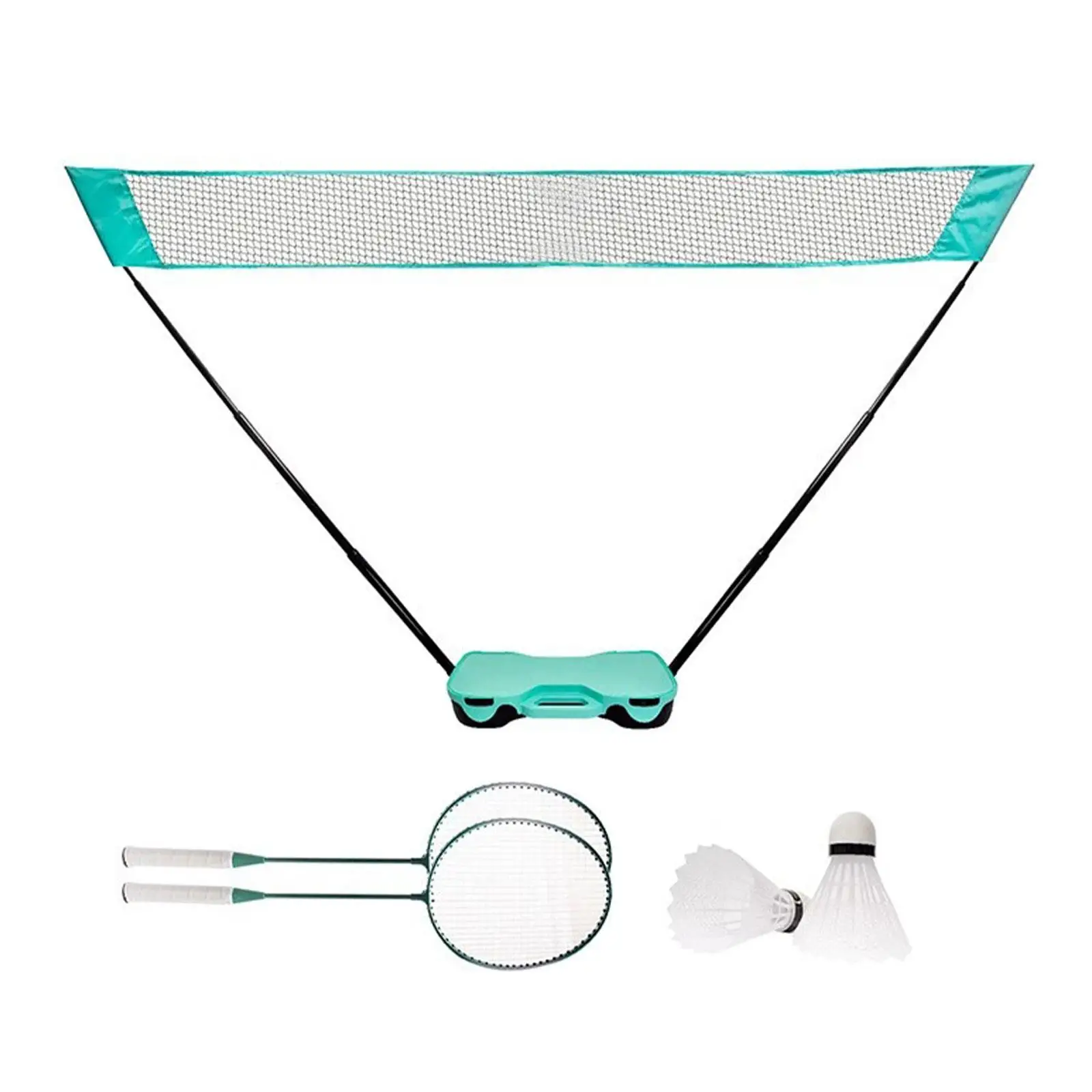 Badminton Net Set Badminton Net Stand Durable with Storage Base for Adults