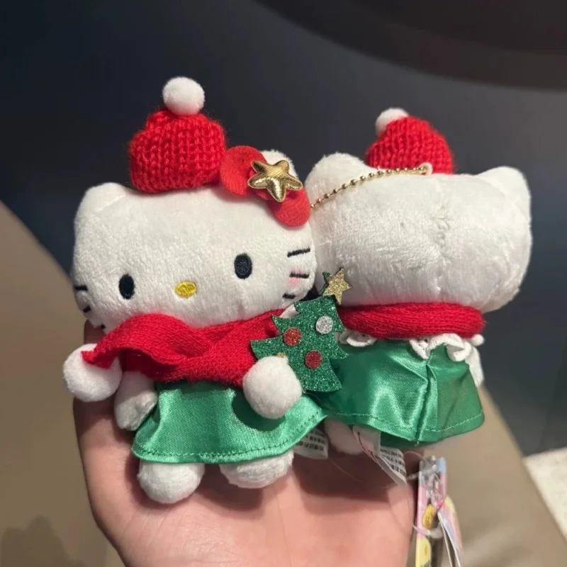 2026 Kawaii مرحبا كيتي الطرفية قلادة دمية لطيف نظارات الموضة Kt القط المفاتيح ظهره اكسسوارات هدايا عيد الميلاد