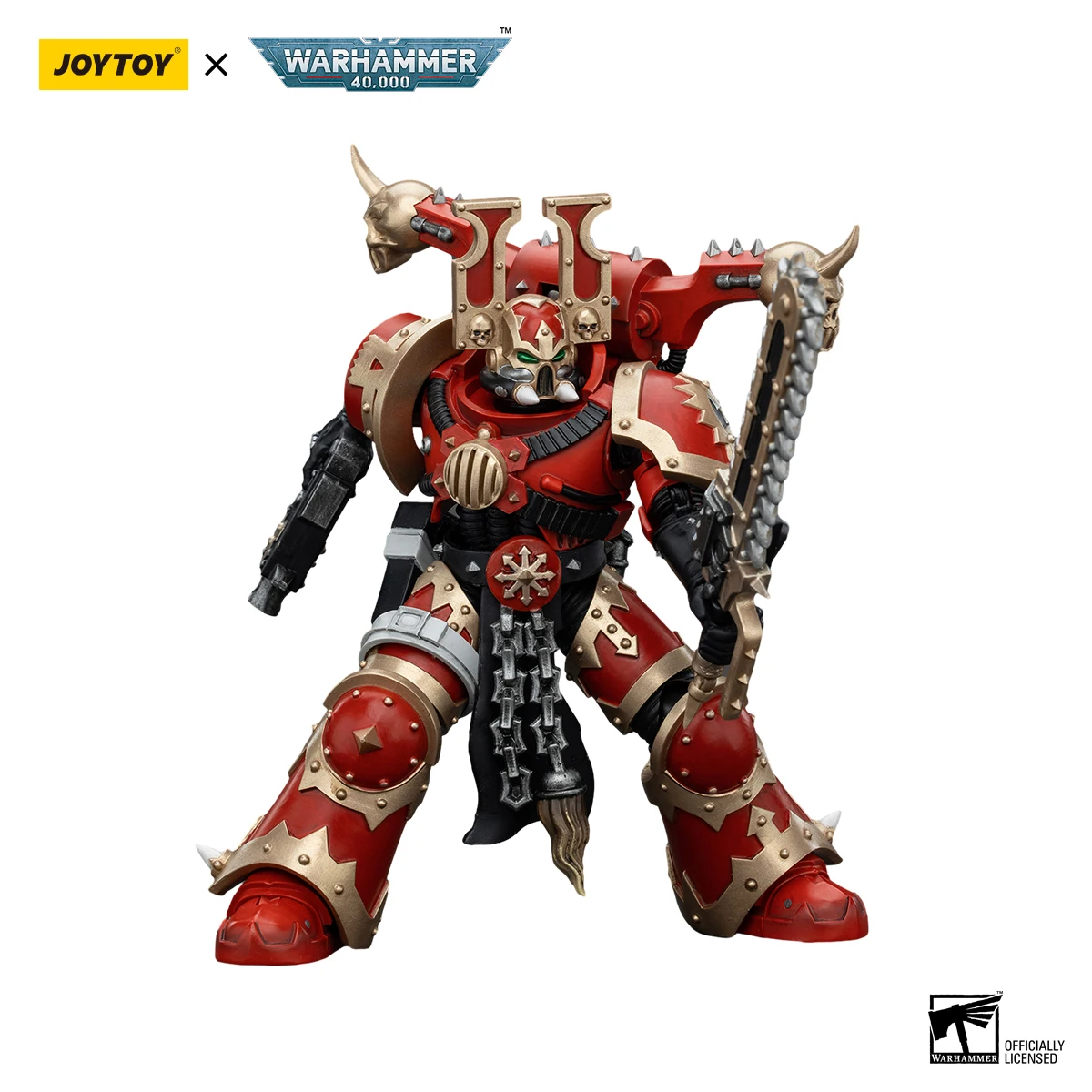 JOYTOY Warhammer 40K 1/18 액션 피규어 World Eaters Khorne Berzerker 5 애니메이션 피규어 장난감 모델