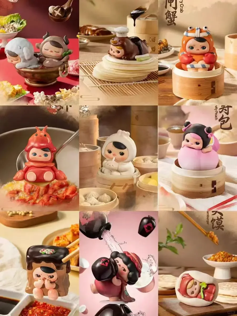 

Blind Box Toys Original PUCKY Food Restaurant Series Model Confirm Style Cute Anime Figure Gift Surprise Box