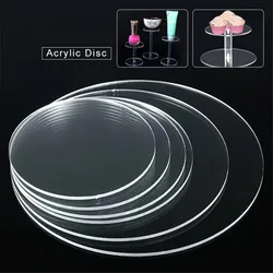 1pc 10/12/14/15/18/20/25/30/35cm Acrylic Sheet Round Color Acrylic Sheet Mini DIY Plastic Board Thickness 5mm Acrylic Plexiglass