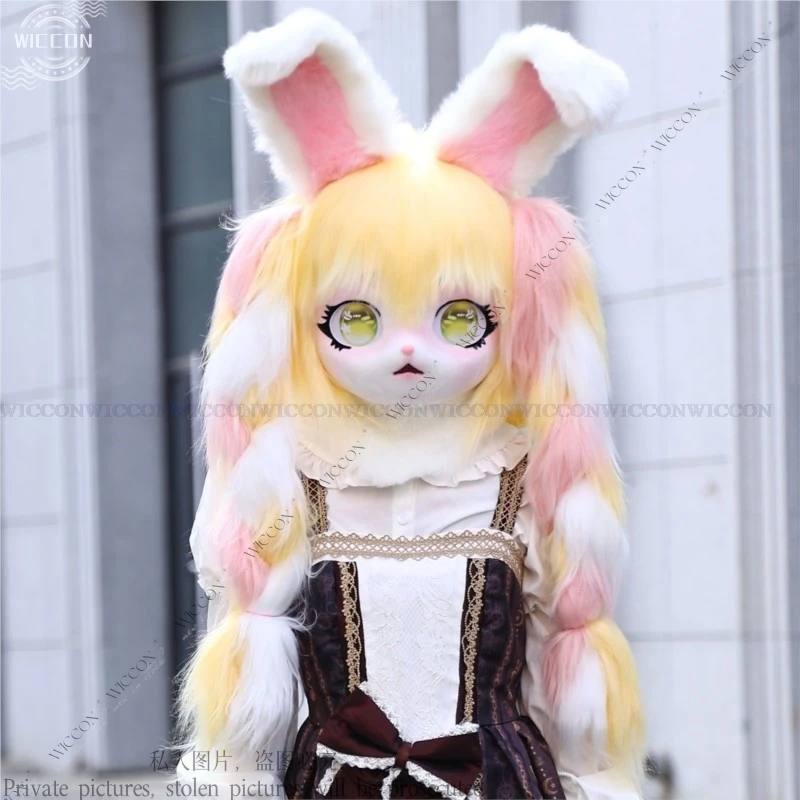 

Fursuit Cosplay Headset Furry Costume Head Base Comiket Furry Kig Kigurumi Animal Cat Rabbit Doll Beast Mask Cosplay Costume