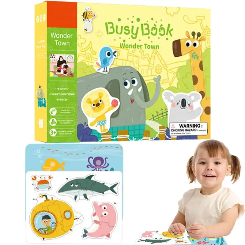 

Busy Book For Kids Kindergarten Cartoon Design Busy Book Kindergarten Busy Book Kids Preschool Learning Activities No-Cut For