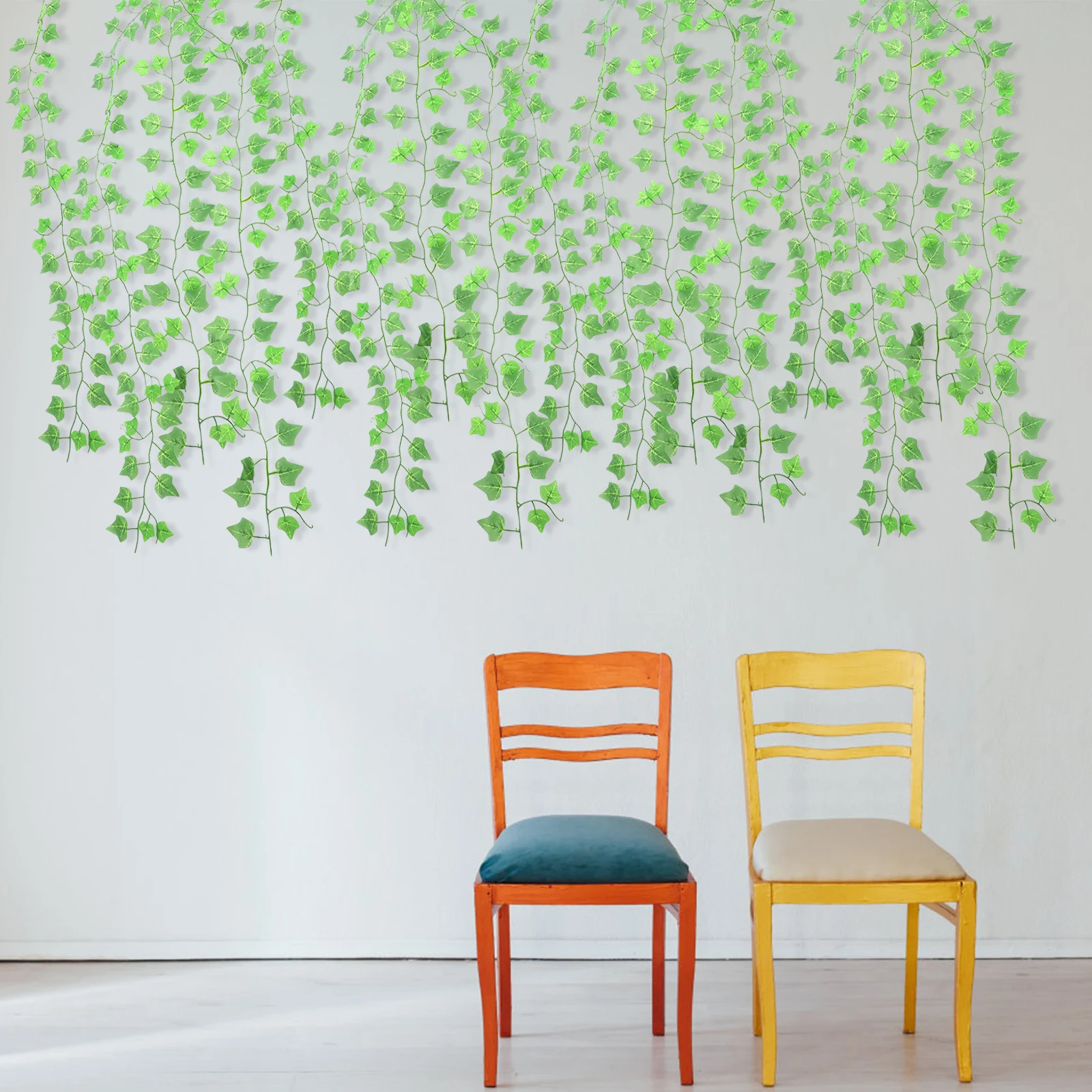 

Simulated Leaves Artificial Trailing Plants Vine Silk Leaf Two-color for Craft Green Garland