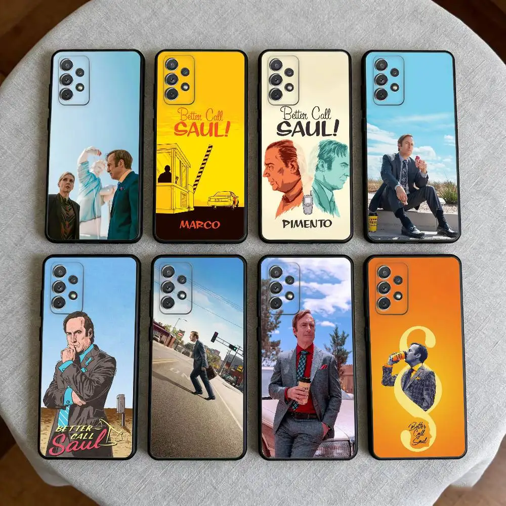 

B-Better Call Saul Phone Case For Samsung Galaxy A73,A72,A71,A70,A53,A52,A51,Soft Silicone Black Cover