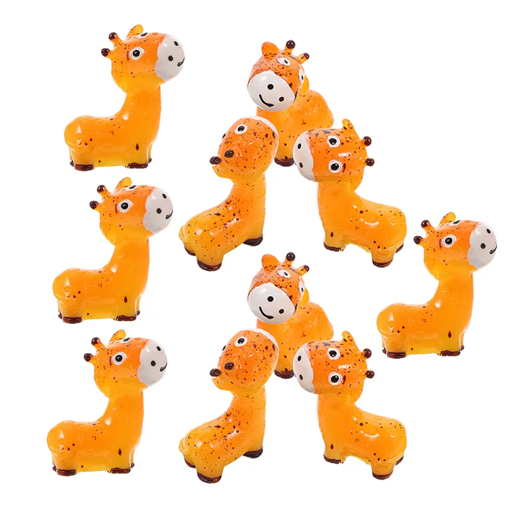 

10Pcs Mini Resin Deer Decorations Small Micro Landscape Deer Bonsai Garden Decoration Resin Bonsai Decor Garden Decor