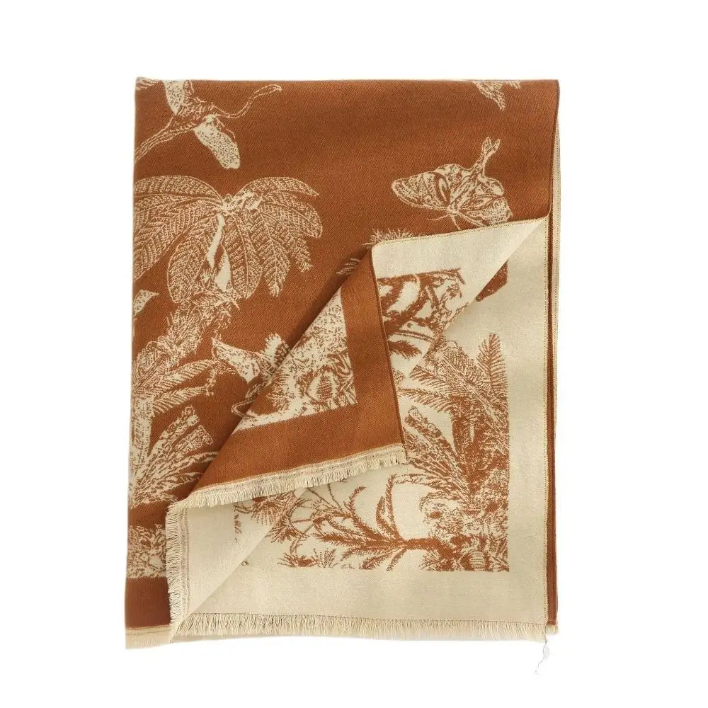 

Шарф с принтом в этническом стиле, богемные модные зимние шарфы с кисточками, аксессуары для шарфов, большая имитация кашемировой шаль для студентов