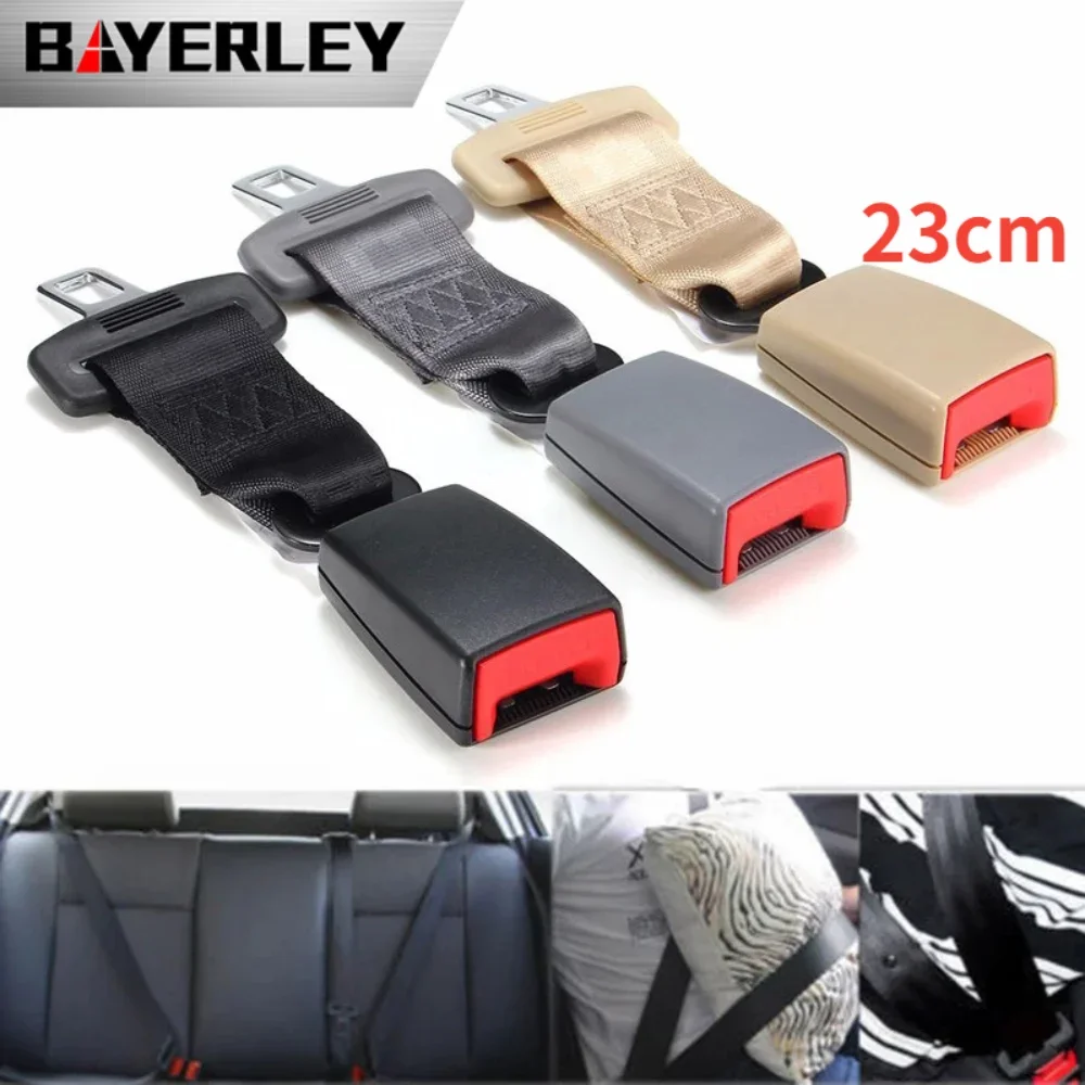 

23cm/9'' Universal Car Seat Polyester Seatbelt Safety Belt Extender Extension Child Safety Seat Multi-color 2.1cm Buckle