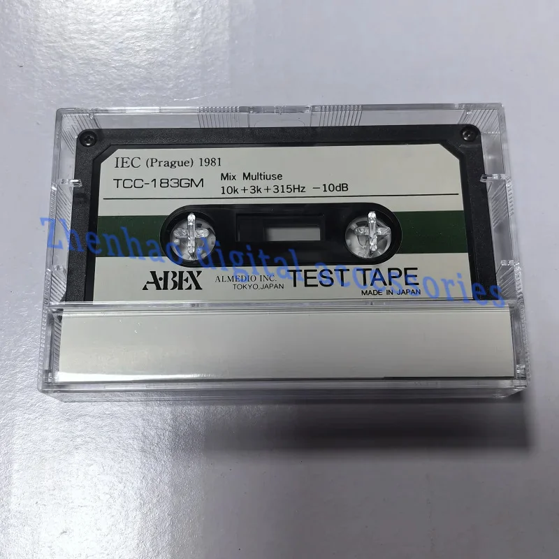 For ABEX Test Tapes TCC-183GM Mix Multiuse Multi-Purpose Hybrid Test Tapes  Frequency,Speed & Flutter