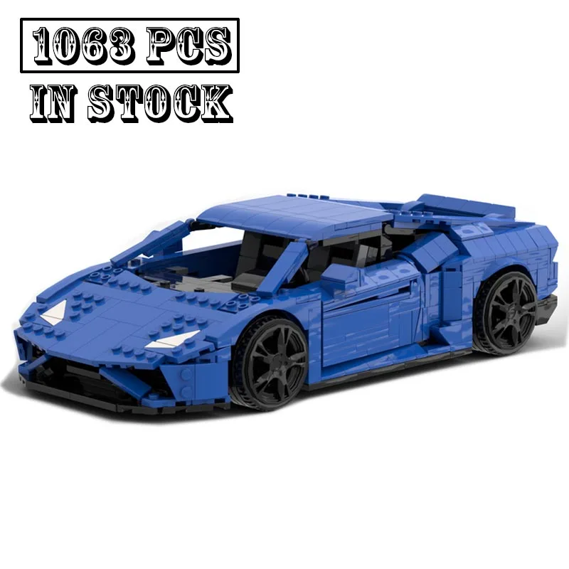 

New MOC-63206 Huracán Evo RWD (2020) Supercar Racing Car Vehicle Sport Model Building Blocks Kid Educational Toy Birthdays Gift