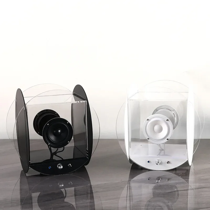 صوت شفاف إسكندنافي، إكسسوارات منزلية إبداعية، مضخم صوت بسيط من الأكريليك بتصميم كلاسيكي مزود بتقنية البلوتوث #3