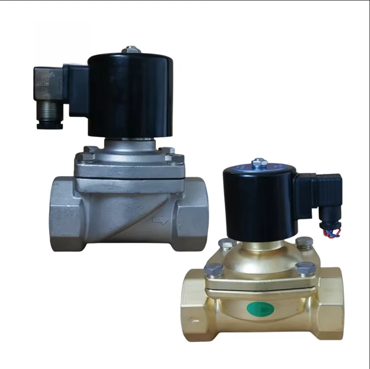 Stainless Steel AC220V-240V DC24V 2/2 Way Normally Closed NC Solenoid Valve Base DN2.5-150