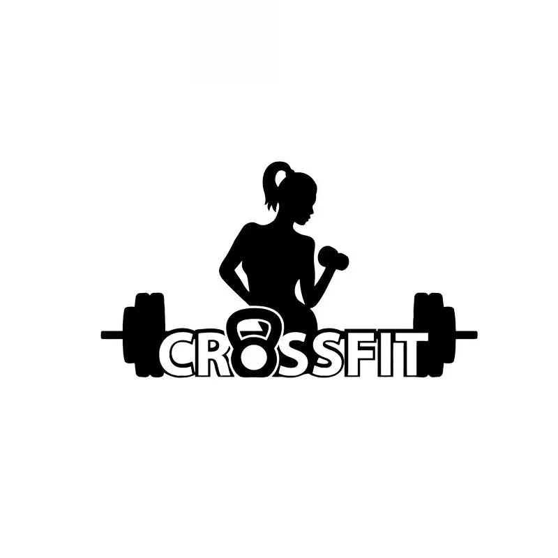 

Personalized Fitness Girl Car Stickers Fashion Style Car Car Pvc Decals Suitable for All Kinds of Cars Black/white, 14cm*8cm