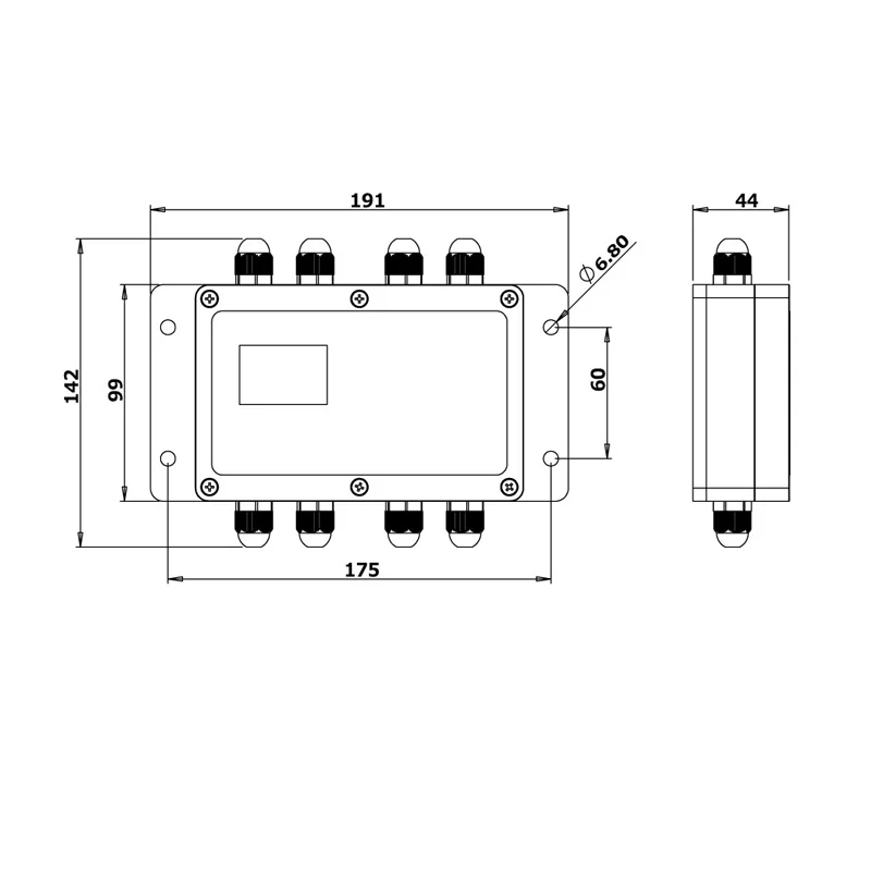 Six-channel input multi-channel weighing transmitter RW-ST06D industrial weighing high-precision load cell transmitter