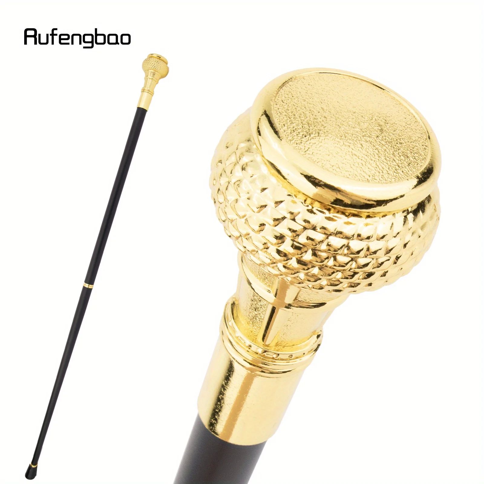 

Золотая роскошная круглая плоская верхняя ручка, модная палочка для вечеринки, элегантная палочка Crosier, сценическая трость, 91,5 см