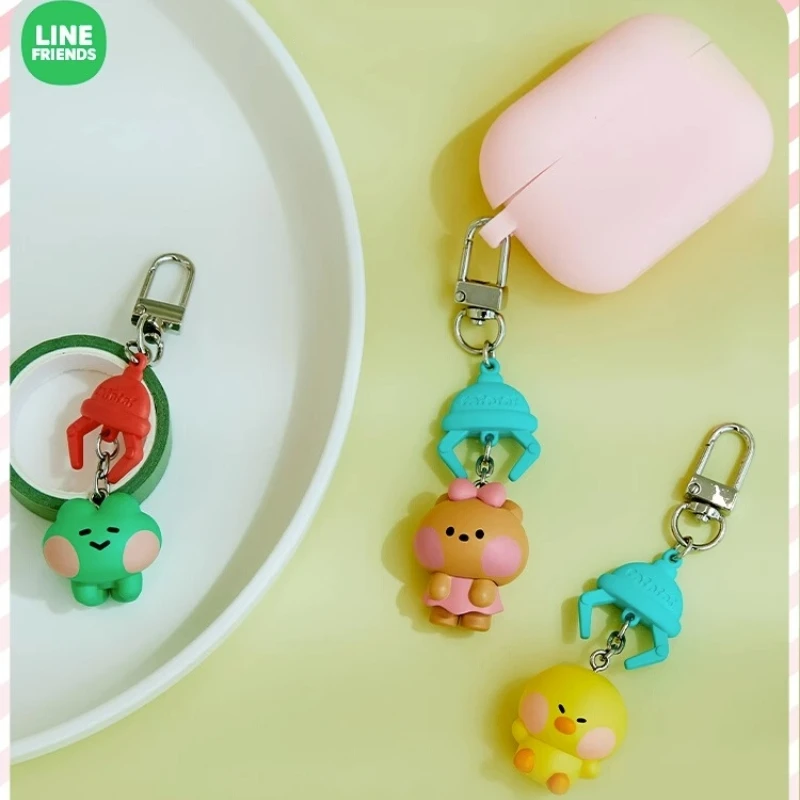 

Line Friends Minini Series Anime Doll Keychain Kawaii Bnini Conini Bag Pendant Cartoon Mini Car Decorations Cute Birthday Gifts