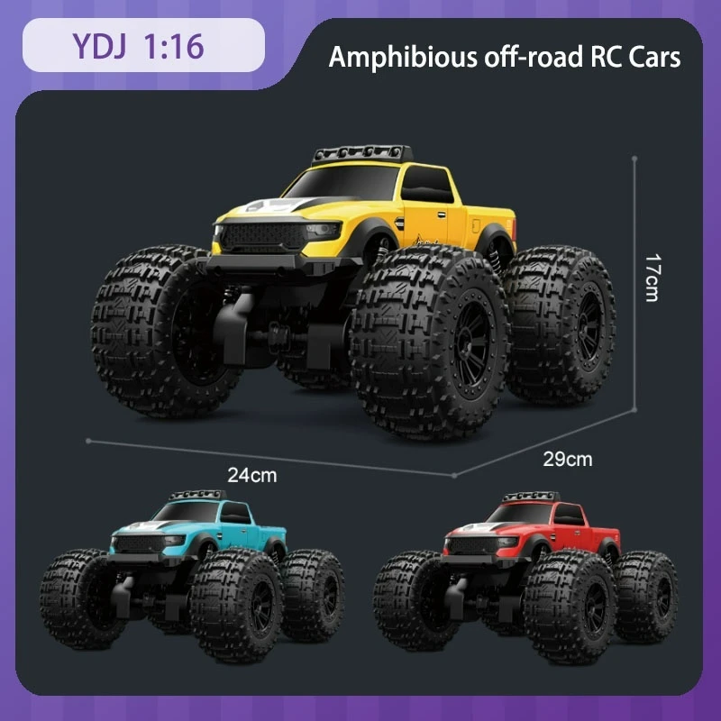 

New 2025JHD&JJRC C8816 RC Cars 1/16 full scale 2.4G remote control 4WD off-road amphibious toy car 360 ° Rotating RC Car Gift