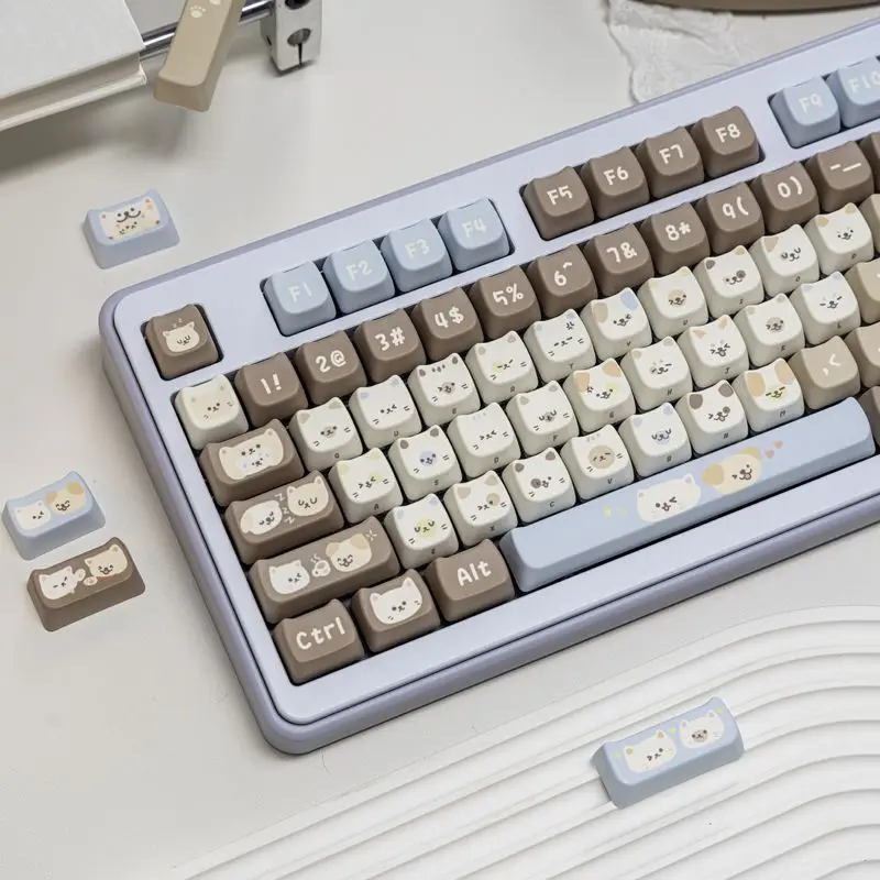 Five sided thermal sublimation compatible mechanical keyboard 60-108
