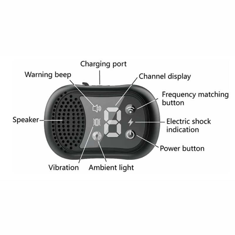 Obroża treningowa dla psa z pilotem Obroża szokowa dla psów małych, średnich i dużych, wodoodporność IPX7, 4 tryby treningu