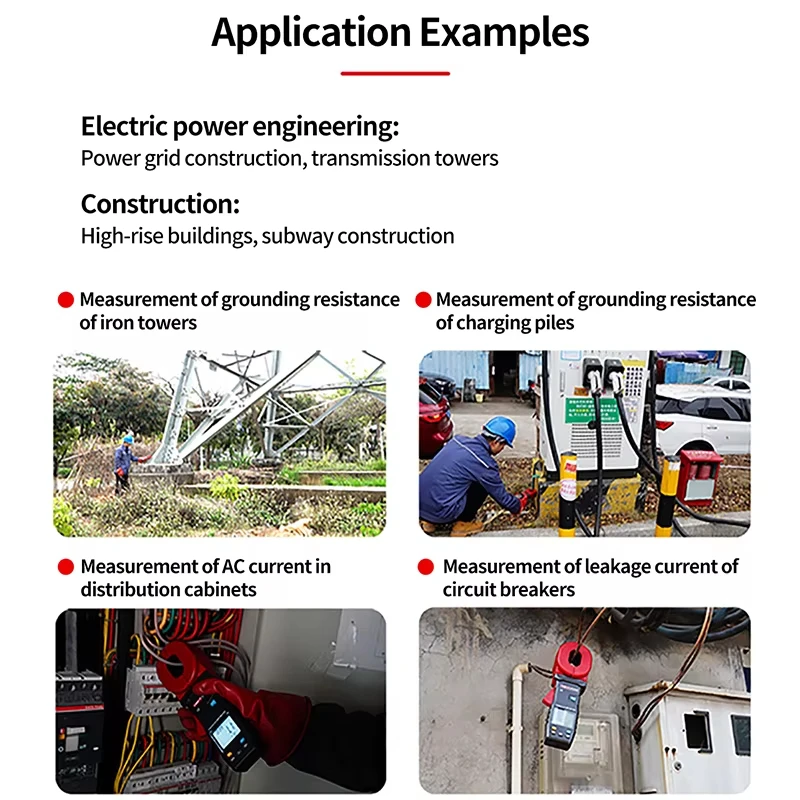 UNI-T المشبك اختبار مقاومة الأرض UT273A UT273B المتبادل التعريفي الأرض المقاومة متر حلقة تستر تسرب الاختبار الحالي