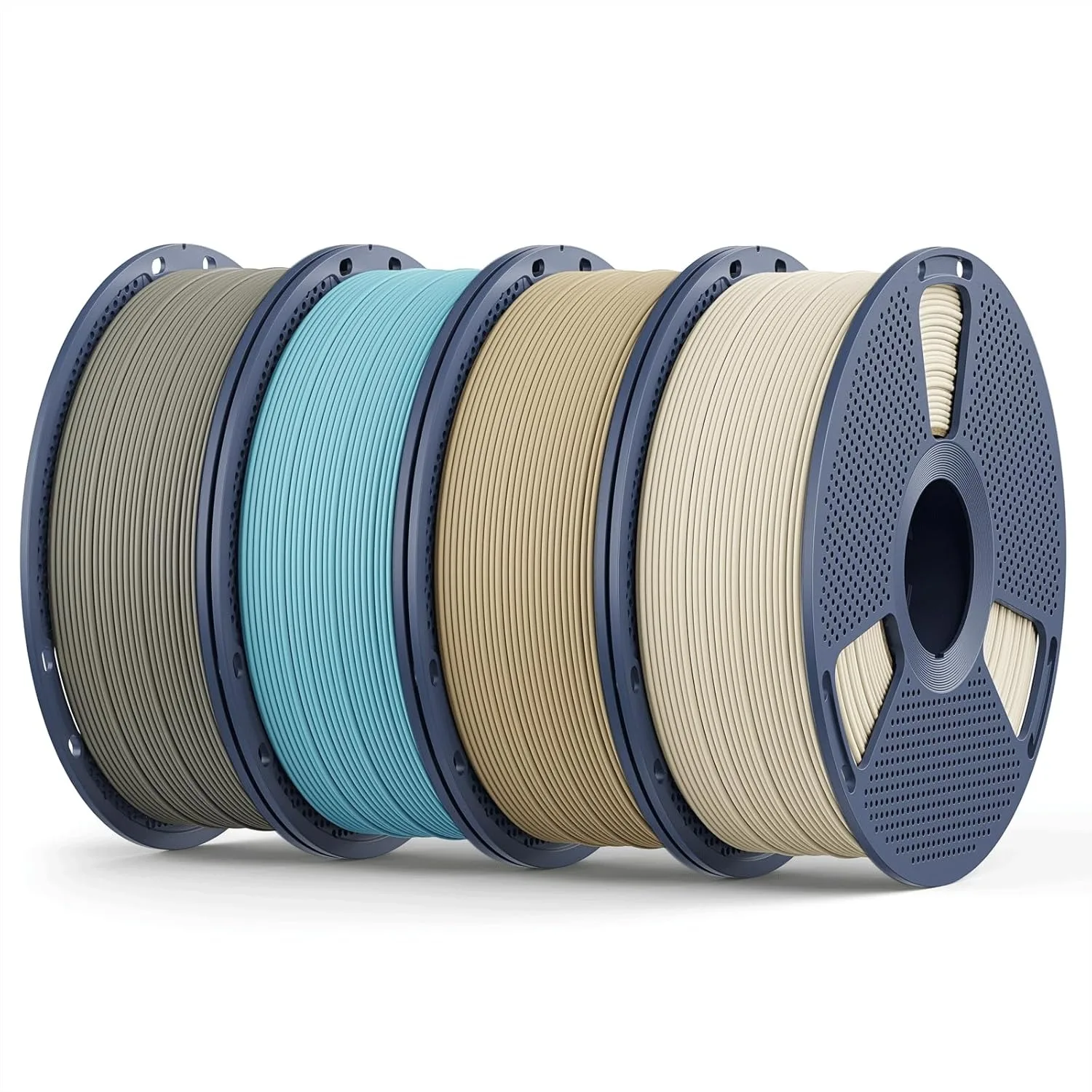 

Matte PLA Filament 1.75mm, 4kg(8.8lbs) 3D Printer Filament, Smooth Matte Surface, No Clogging, Less Brittle, 4 Colors