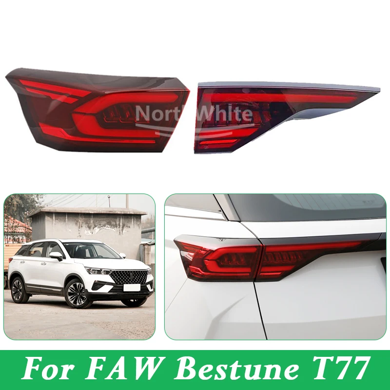 

Rear Tail Light Tail Lamp Assembly For FAW Besturn T77 2019 2020 2021 Brack Backup Light Waring Lamp