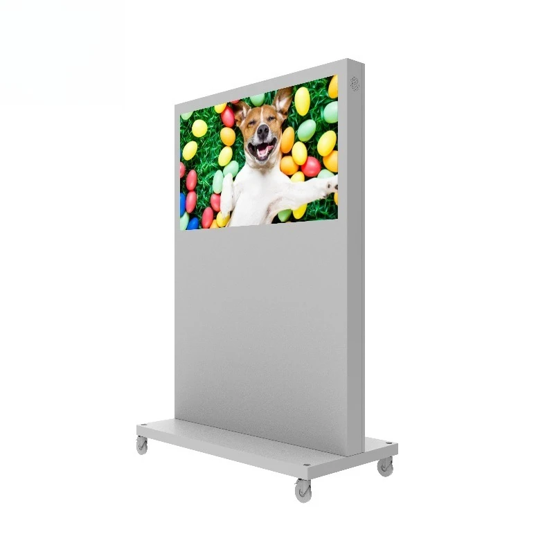 65.75.86-Inch high-brightness 4K LCD digital signage display with smart touchscreen