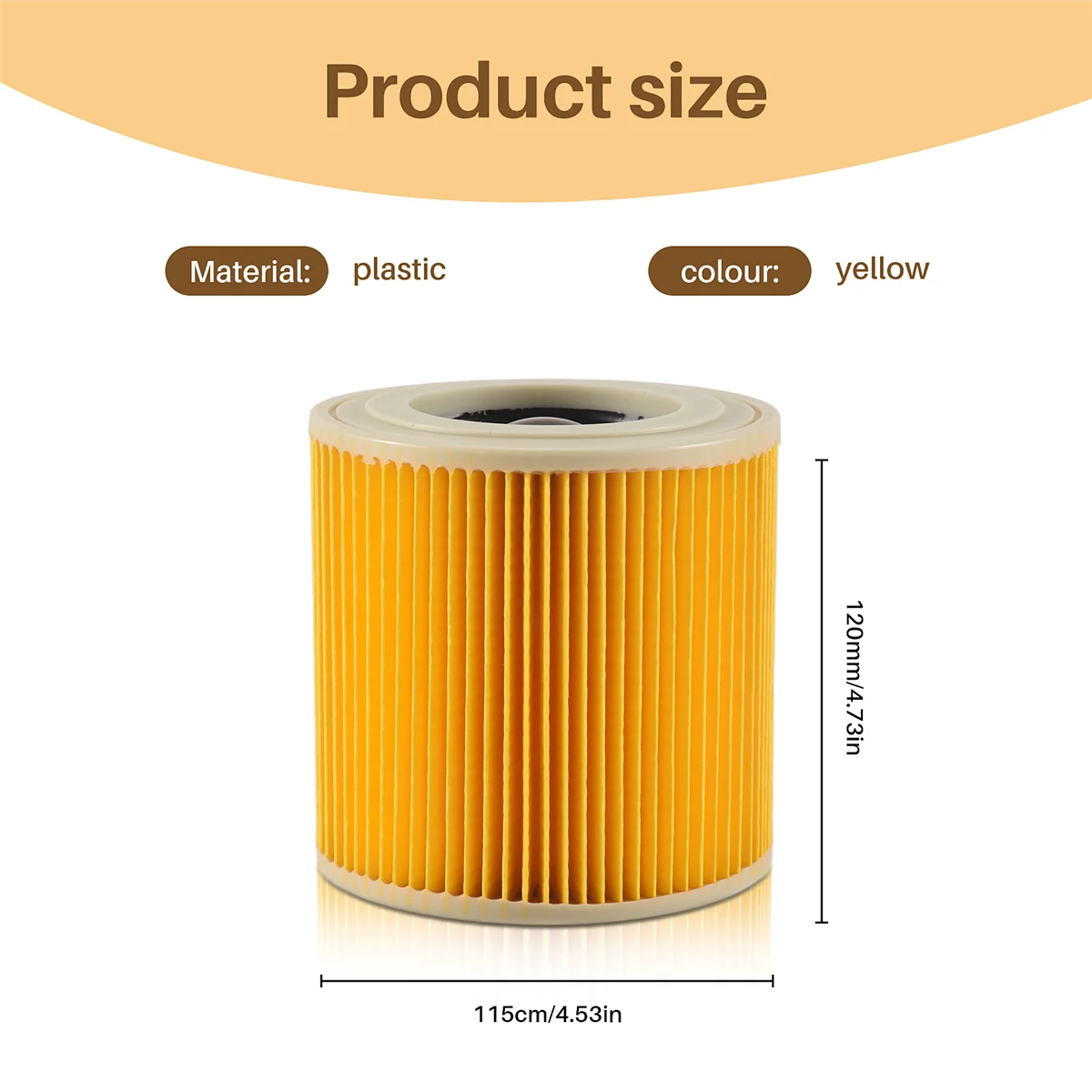 A01M 3 ชิ้นตลับหมึกสําหรับ Karcher เครื่องดูดฝุ่น WD3 Premium WD2 WD3 WD1 MV3 MV2 WD 3 P ชุดป้องกันฝุ่นละเอียด